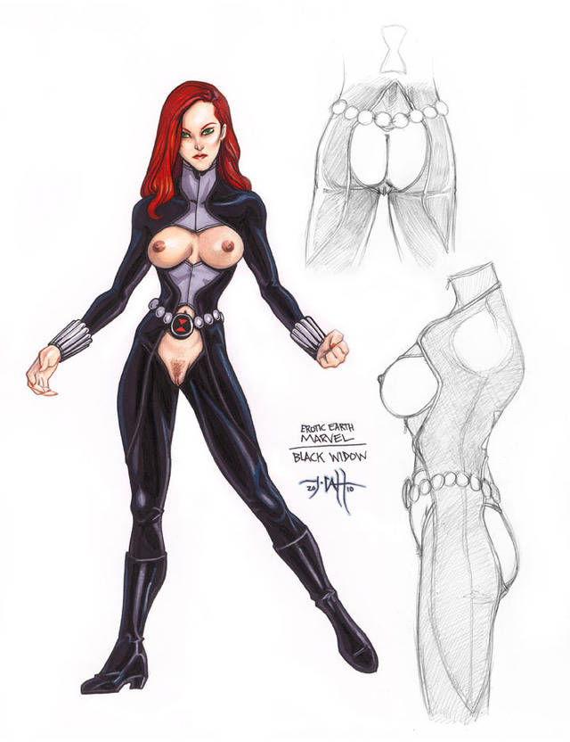 widow hentai black nude widow tcatt superheroines