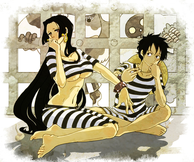 boa hancock and luffy hentai wallpaper one piece luffy boa monkey hancock