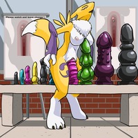 digimon furry hentai animal ears barefoot breasts digimon dildo feet furry large insertion nipples nude outside paws public pussy renamon solo tail toes hentai hentairing