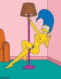simpsons hentai 5 cbfaf bedtime stories pole fitness williamdomo marge simpson