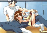 hentai brother sister sex bloganime against wall apron ass bent over black hair blush stickers brother sister brown eyes censored cirima dokkoida closed fellatio fingering handjob heavily page
