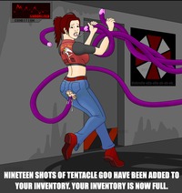 resident evil claire redfield hentai ccb anal brown hair claire redfield clothed cumdrip cum ass string handjob poorly drawn resident evil surprise tentacle torn clothes white skin